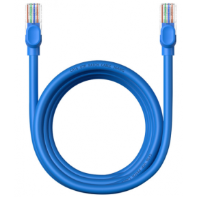 Patch Cord Baseus B00133204311-03, CAT6, UTP, 3m, Blue