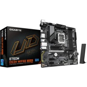 Placa de baza Gigabyte B760M DS3H WIFI6E GEN5, Intel B760, Socket 1700, mATX