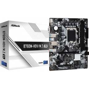 Placa de baza ASRock B760M-HDV/M.2 D4, Intel B760, Socket 1700, mATX