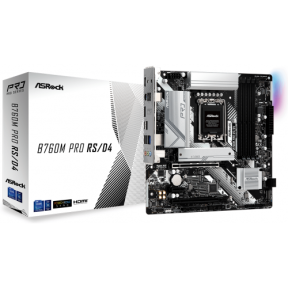 Placa de baza ASRock B760M Pro RS/D4, Intel B760, Socket 1700, mATX