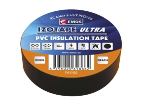 Banda izolatoare ignifuga 20m/19mm, negru EMOS HCT152-119