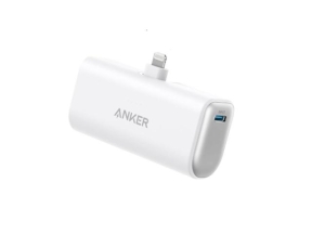 Baterie portabila Anker Nano, 5000mAh, 1 x Lightning, 1 x USB-C, 12W, White