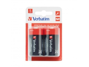Baterii Verbatim 2x D, Alkaline, Blister