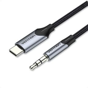 Cablu alimentare si date Vention, USB-C la JACK (M) 3.5mm, 1M, , , aluminiu, aluminiu, "BGKHF" (timbru verde 0.08 lei) -6922794751132