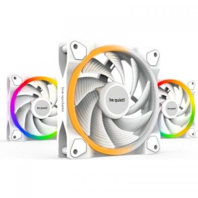 Kit Ventilator Bequiet! LIGHT WINGS White RGB, PWM, 120mm, 3 bucati