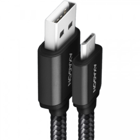 Cablu de date Axagon BUMM-AM20AB, USB Tip A - Micro USB, 2m, Black