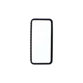 Bumper TnB IPH5BUMPBK pentru iPhone 5, Black + Folie de protectie