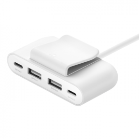 Adaptor alimentare BELKIN BoostCharge BUZ001BT2MWHB7, 2x USB-A, 2x USB-C, White