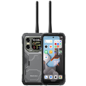 Blackview XPLORE 1 Walkie-talkie 22km 5G Rugged Phone 6.78-inch FHD 2460x1080 120Hz+2.01-inch 296x240 12+256GB MTK Dimensity 7050 octa-core 2.4Ghz Cam 50+64MP+20MP Night Vision 20000mAh NFC Gorilla Glass 5 Android 15 MIL-STD Black