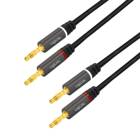 Cablu audio Logilink CA1211, 2x 2.5 mm jack - 2x 2.5 mm jack, 5m, Black