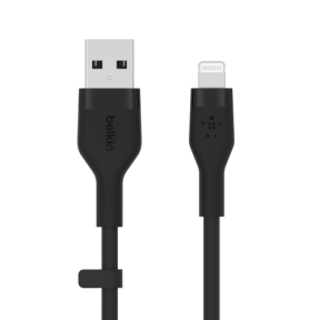 Cablu de date Belkin Flex, USB - Lightning, 1m, Black