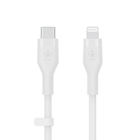 Cablu de date Belkin Flex, USB-C - Lightning, 1m, White