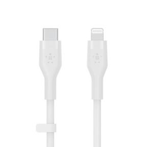 Cablu de date Belkin Flex, USB-C - Lightning, 3M, White