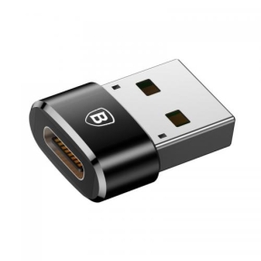 Adaptor Baseus Mini, USB 2.0 - USB tip C, Black
