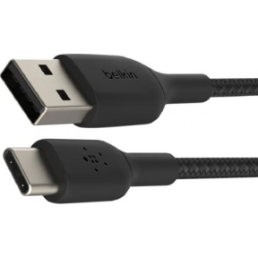 Cablu de date Belkin CAB002BT3MBK, USB-A - USB-C, 3m, Black