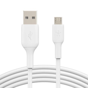 Cablu de date Belkin CAB005BT1MWH, USB - microUSB, 1m, White