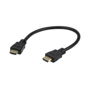 Cablu Aten 2L-7DA3H, HDMI - HDMI, 0.3m, Black