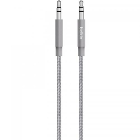 Cablu audio Belkin Jack 3.5mm - Jack 3.5mm, 1.2m, Grey