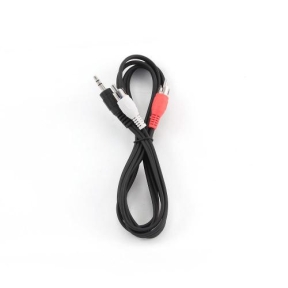 Cablu audio Gembird, Blister, 3.5 mm jack male - 2x 3.5 mm jack male, 2.5m, Black