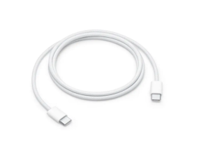 Cablu de date Apple MQKJ3ZM/A, USB-C male - USB-C male, 1 m, White