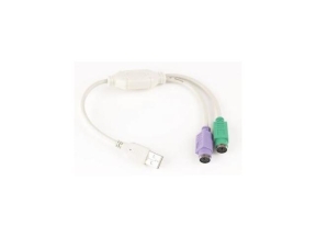 Cablu de date convertor USB la 2x PS/2, Gembird, 0.8m, USB-PS