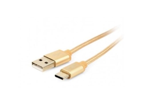 Cablu de date Gembird, USB - USB-C, 1.8m, Gold
