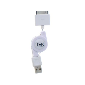 Cablu de date TnB 3-IN-1 PKCHIPH1, USB - Lightning, 0.8m, White