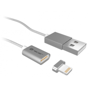 Cablu de date Tracer TRAKBK46275, USB 2.0 - Lightning, 1m, Silver