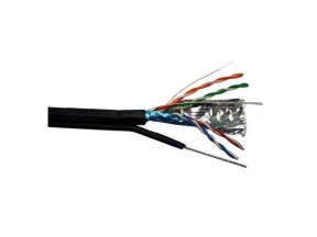 Cablu FTP cu sufa, Cupru, categoria 5e, 24AWG, manta PE, Emtex (305m)