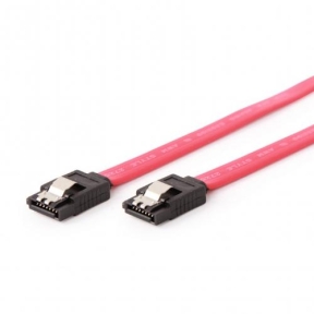 Cablu Gembird, SATA-III - SATA-III, 0.3m, Red