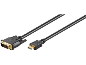 Cablu HDMI/DVI-D 1,8m HDMI tata la DVI-D (18+1) tata
 HCT HCT51580