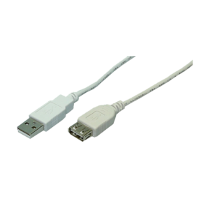 Cablu LogiLink CU0010, USB 2.0 Male - USB 2.0 Female, 1.8m, White
