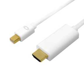 Cablu Logilink CV0124, mini DisplayPort - HDMI, 3m, White