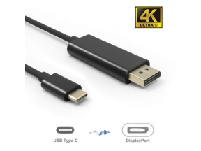 Cablu semnal de la USB-C (USB3.1) tata la Displayport (DP) tata, 1,8m USB3.1 DP MMG/1,8-BL
