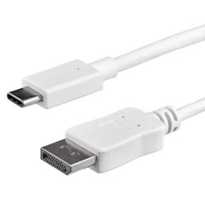 Cablu Startech CDP2DPMM1MW, USB-C - Displayport, 1m, White