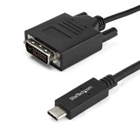 Cablu Startech CDP2DVIMM1MB, USB-C - DVI, 1m, Black