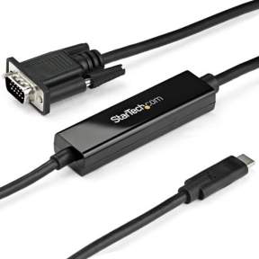 Cablu Startech CDP2VGAMM1MB, USB-C - VGA, 1m, Black