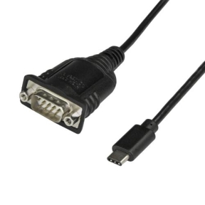 Cablu Startech ICUSB232PROC, USB-C - DB9, 0.4m, Black
