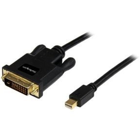 Cablu Startech MDP2DVIMM10B, mini Displayport - DVI, 3m, Black