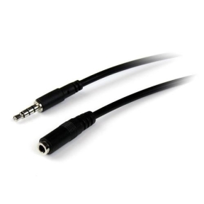 Cablu Startech MUHSMF1M, 3.5mm jack female - 3.5mm jack male, 1m, Black