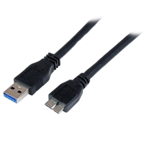 Cablu Startech USB3CAUB1M, USB 3.0 - micro USB-B, 1m, Black