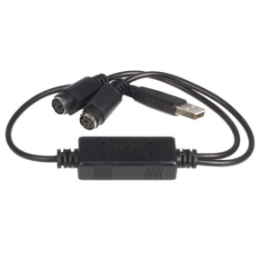 Cablu Startech USBPS2PC, USB - 2x PS/2, 0.4m, Black