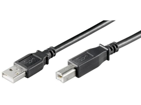 Cablu USB 2.0 1,8m A tata la B tata, negru
 HCT HCT93596
