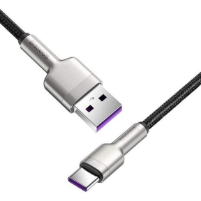 Cablu de date Baseus CAKF000101, USB - USB-C, 1m, Black