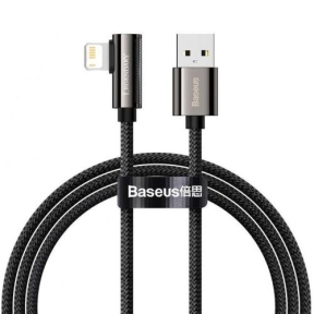 Cablu de date Baseus Legend Elbow, Fast Charging, CALCS-01, USB - Lightning, 1m, Black