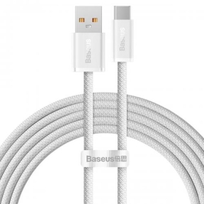 Cablu de date Baseus CALD000702, USB - USB-C, 2m, White