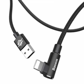 Cablu de date Baseus CALMVP-01, USB - Lightning, 1m, Black