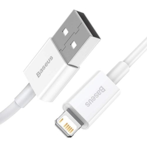 Cablu de date Baseus Superior, Fast Charging, CALYS-02, USB - Lightning, 0.25m, White