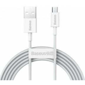 Cablu de date Baseus Superior, Fast Charging, CAMYS-A02, USB - Micro-USB, 2m, White