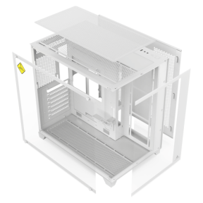Carcasa Acegeek Mercury R425 Tempered Glass White